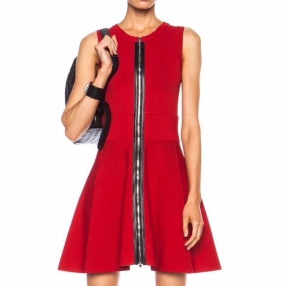 A.L.C. Dolls Red Zipper Front Dress - Picture 1 of 9